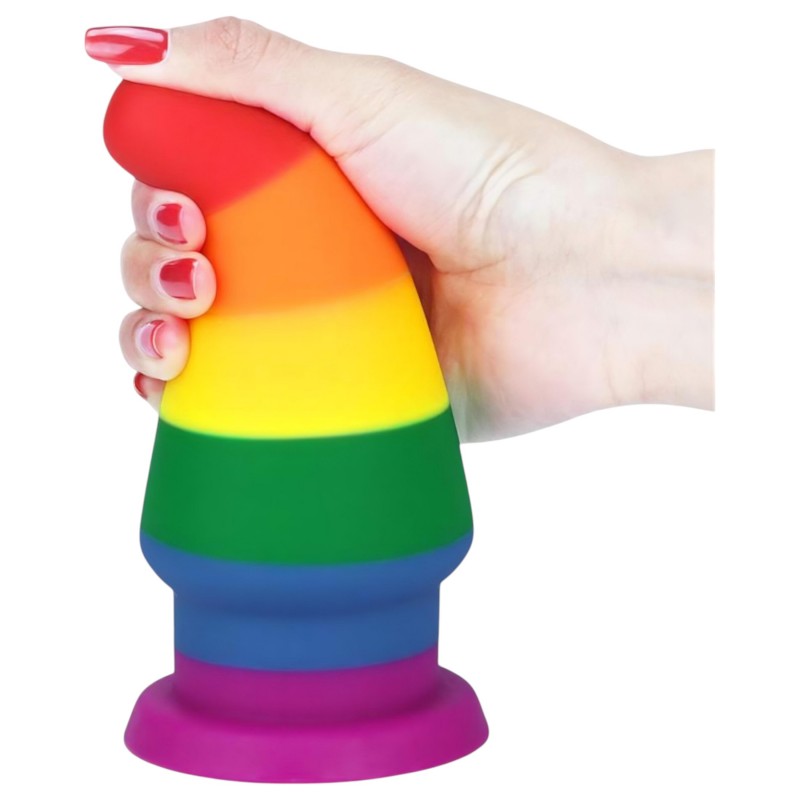 Lovetoy Prider - hosszú anál tágító plug (15 cm, szivárvány) 161909 termék bemutató kép