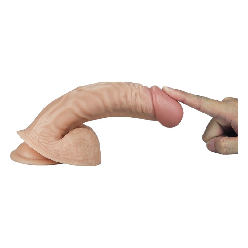 Lovetoy Real Extreme - G-pont dildó - 21cm (natúr) 96043 termék bemutató kép