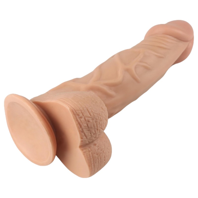 Lovetoy Real Extreme - tapadókorongos dildó - 23cm (natúr) 113540 termék bemutató kép