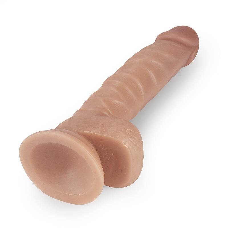 Lovetoy Real Extreme - tapadókorongos dildó - 21cm (natúr) 86434 termék bemutató kép