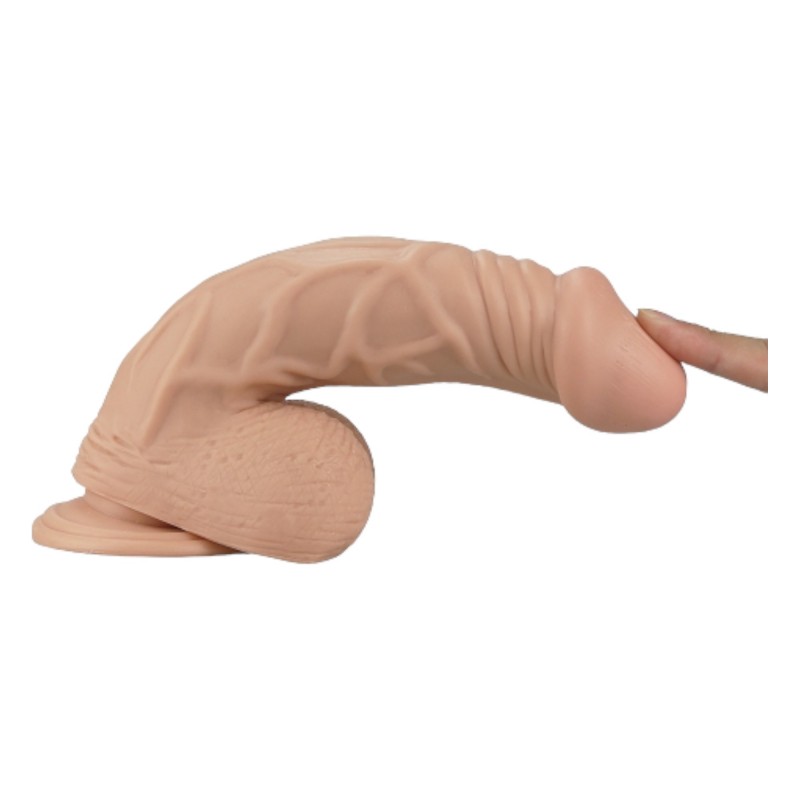Lovetoy Real Extreme - tapadókorongos dildó - 23cm (natúr) 96077 termék bemutató kép