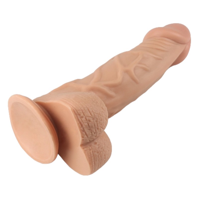 Lovetoy Real Extreme - tapadókorongos dildó - 23cm (natúr) 96078 termék bemutató kép