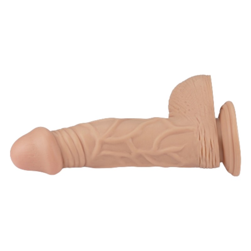 Lovetoy Real Extreme - tapadókorongos dildó - 23cm (natúr) 96079 termék bemutató kép