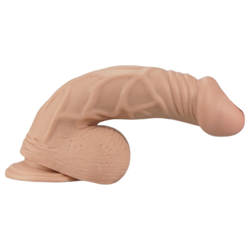 Lovetoy Real Extreme - testszínű tapadókorongos élethű dildó (23 cm) 162456 termék bemutató kép