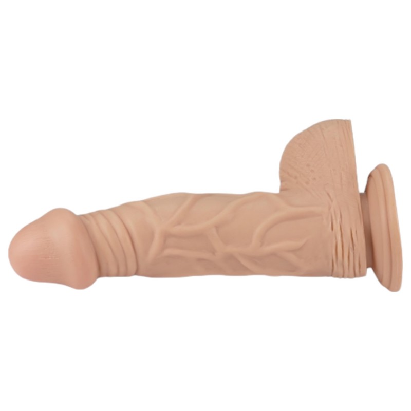 Lovetoy Real Extreme - testszínű tapadókorongos élethű dildó (23 cm) 162458 termék bemutató kép