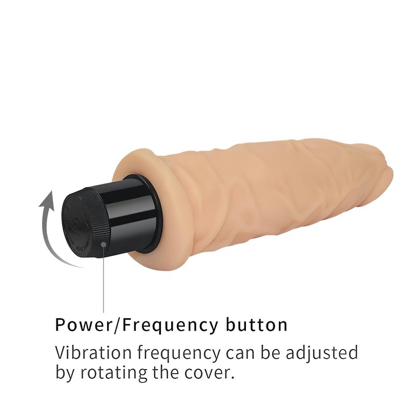 Lovetoy Real Feel - élethű vibrátor - 19 cm (testszínű) 132819 termék bemutató kép