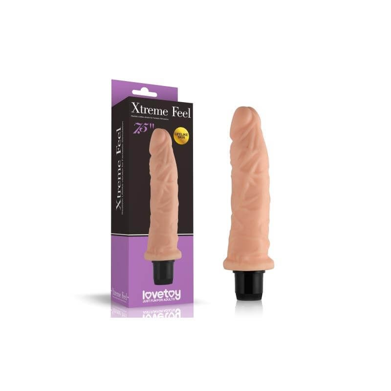 Lovetoy Real Feel - élethű vibrátor - 19cm (natúr) 86442 termék bemutató kép