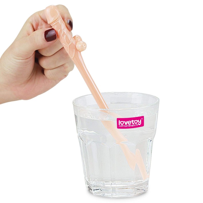 Lovetoy - realisztikus pénisz szívószál (testszínű) 76039 termék bemutató kép
