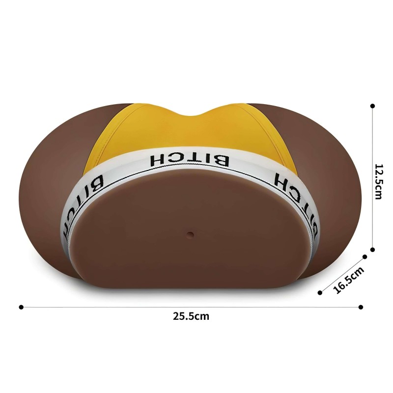 Lovetoy Streetgirl's 12 - műpunci torzó és tanga (sötét natúr) 111388 termék bemutató kép