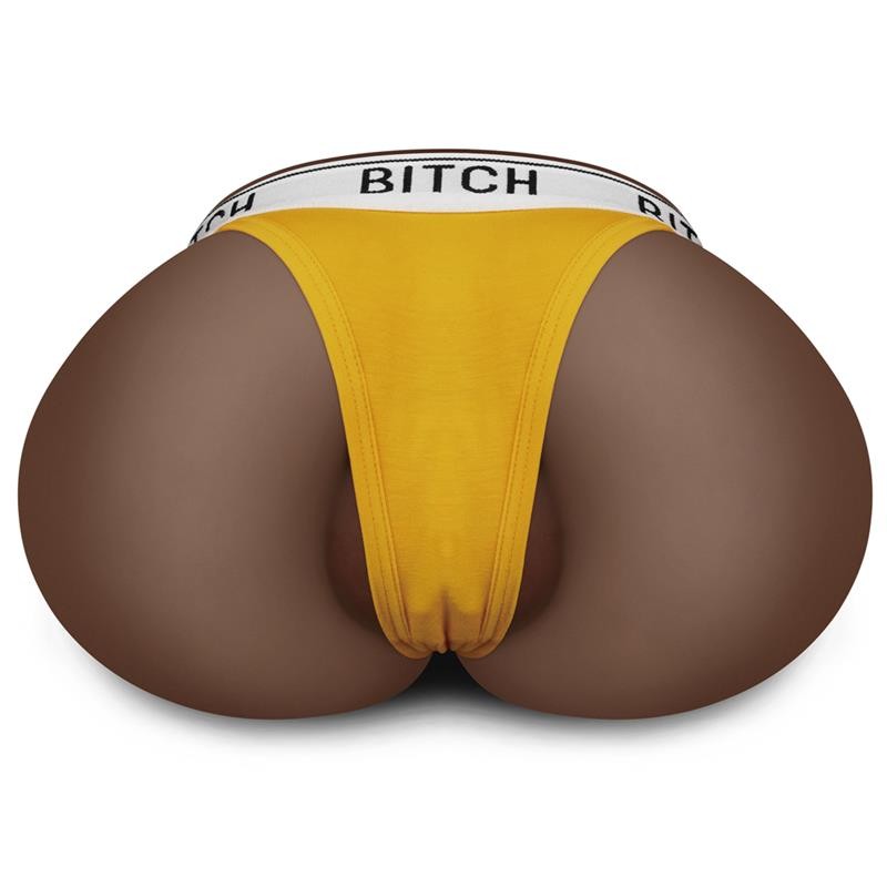 Lovetoy Streetgirl's 12 - műpunci torzó és tanga (sötét natúr) 93606 termék bemutató kép