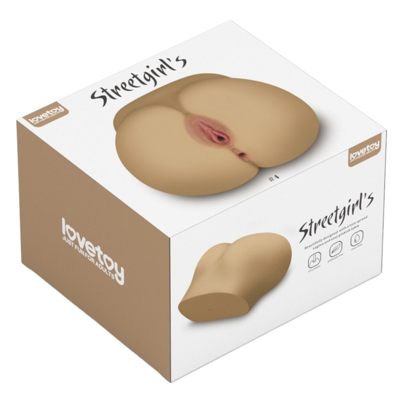 Lovetoy Streetgirl's 4 - női torzó maszturbátor műpuncival (testszínű) 96109 termék bemutató kép