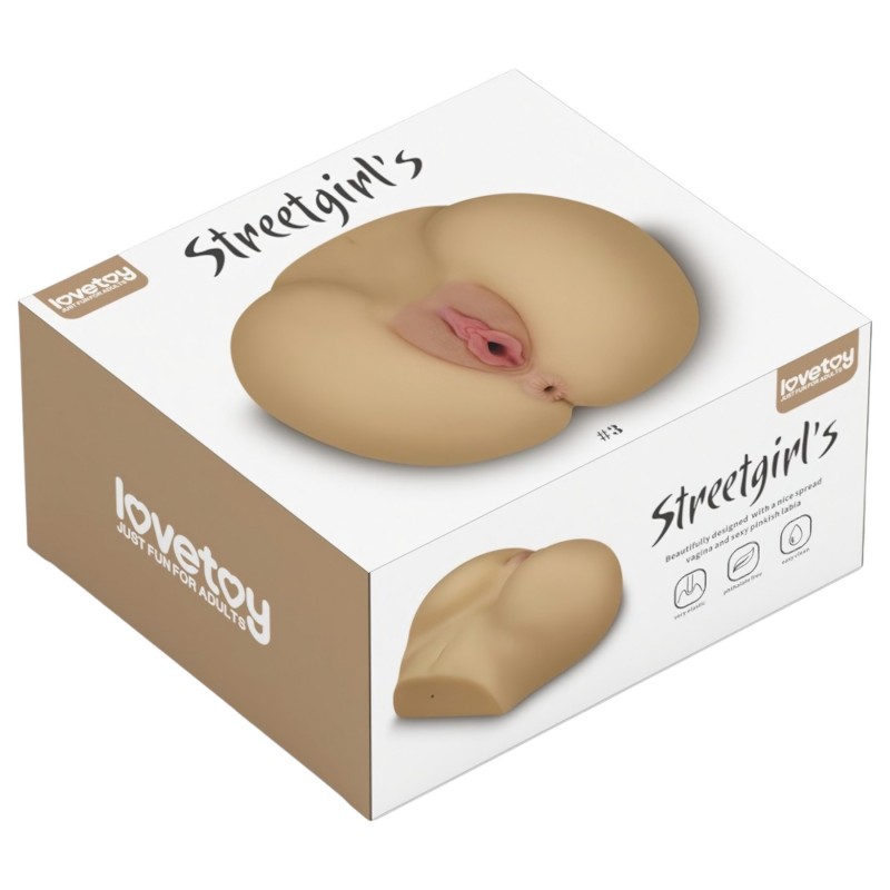 Lovetoy Streetgirl's - női torzó maszturbátor műpuncival (testszínű) 161136 termék bemutató kép