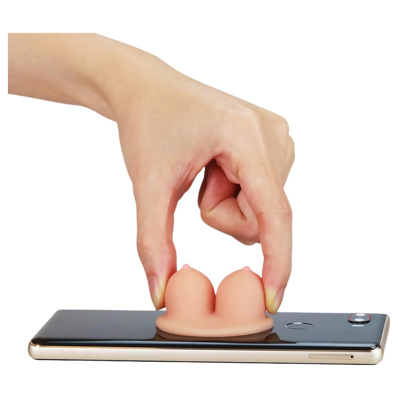 Lovetoy - tapadókorongos telefon tartó - cicis (natúr) 116603 termék bemutató kép