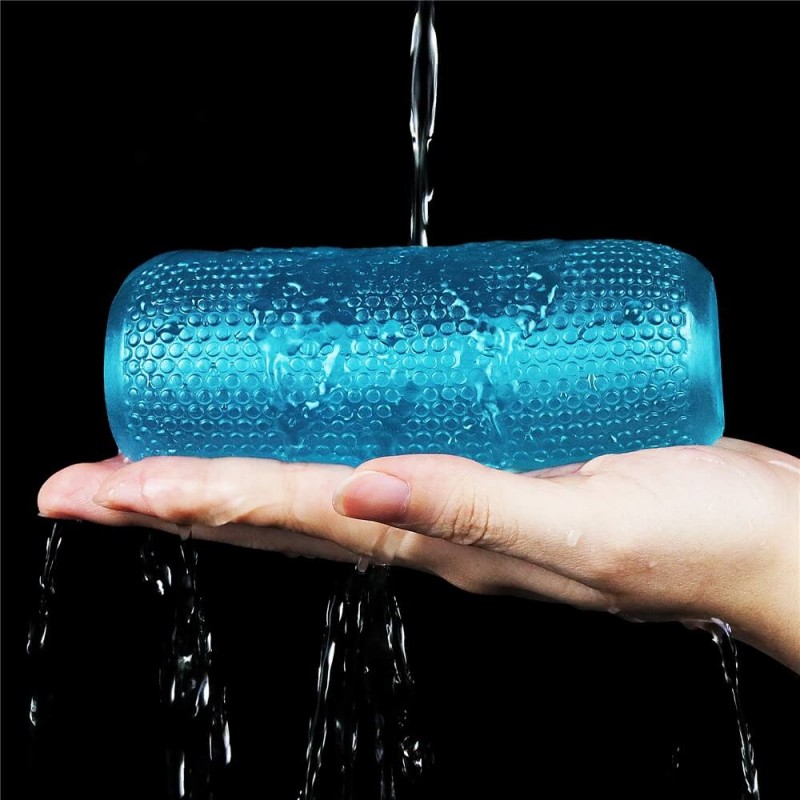 Lovetoy Training Master - 2 oldalas bordázott maszturbátor (kék) 86496 termék bemutató kép