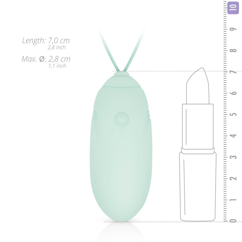 LUV EGG - akkus, rádiós vibrációs tojás (zöld) 33581 termék bemutató kép