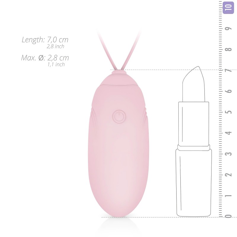 LUV EGG - hordható akkus, rádiós vibrációs tojás (pink) 150344 termék bemutató kép