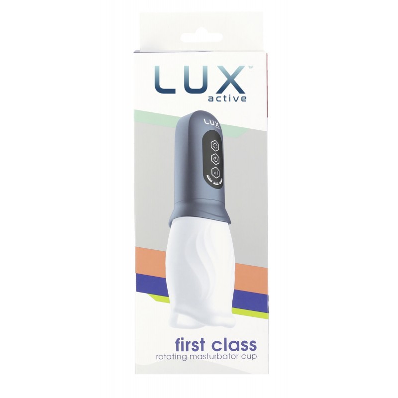 LUX Active First Class - forgó fejes maszturbátor (fehér-szürke) 84960 termék bemutató kép
