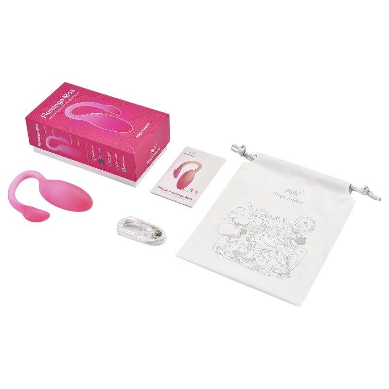 Magic Motion Flamingo Max - okos vibrációs tojás (pink) 103535 termék bemutató kép