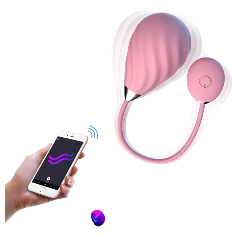 Magic Motion Sundae - hordható App-vezérelt vibrációs tojás (pink) 150718 termék bemutató kép