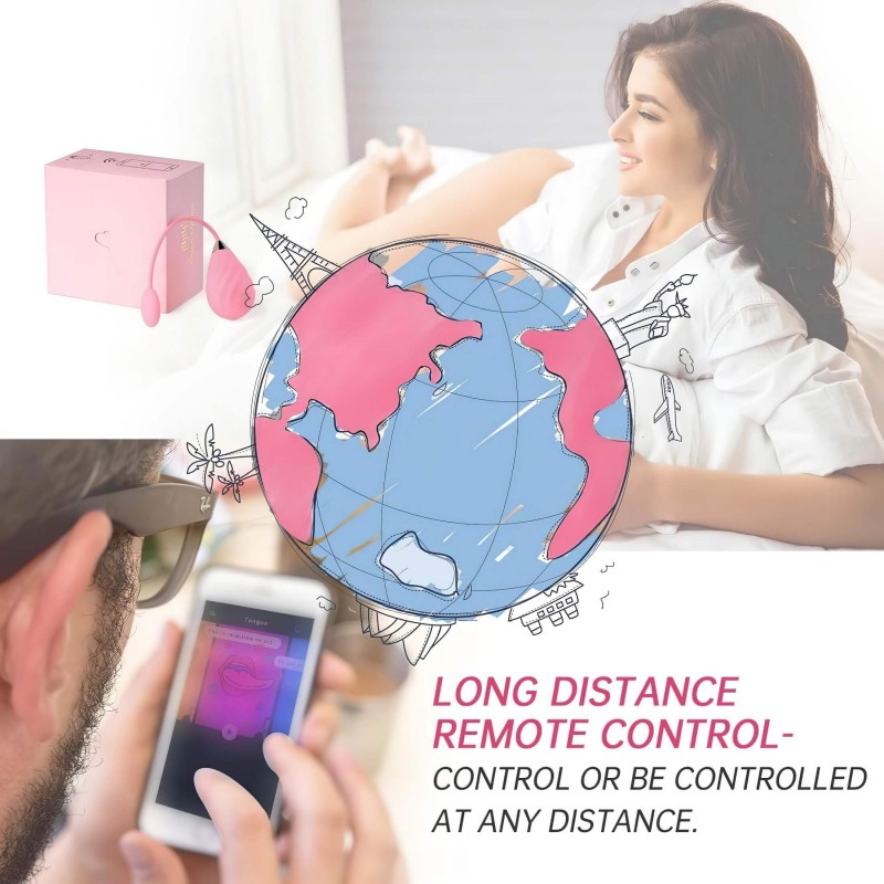 Magic Motion Sundae - hordható App-vezérelt vibrációs tojás (pink) 150719 termék bemutató kép