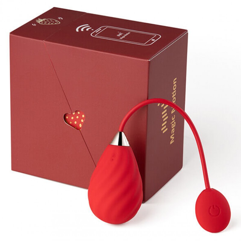 Magic Motion Sundae - okos, akkus vibrációs tojás (piros) 48902 termék bemutató kép