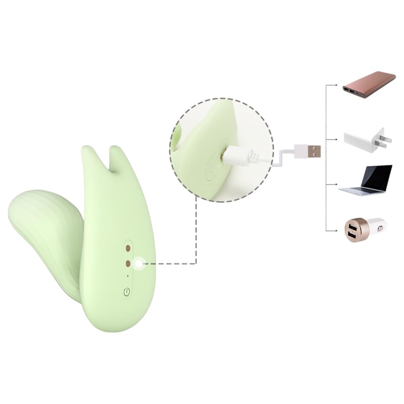 Magic Motion Umi – App-vezérelt 2in1 vibrátor (zöld) 137986 termék bemutató kép