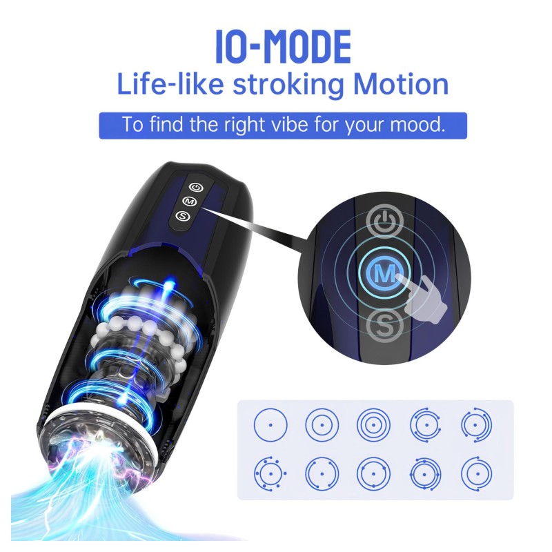 Magic Motion Xone – App-vezérelt maszturbátor, férfiaknak (kék) 138856 termék bemutató kép