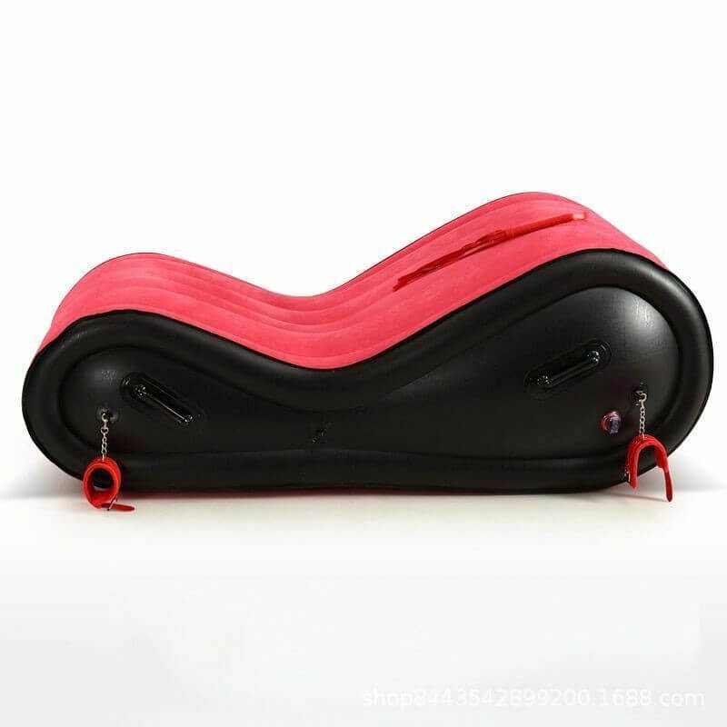 Desirel Magic Pillow - felfújható BDSM szexbútor - bilinccsel (piros) 70259 termék bemutató kép