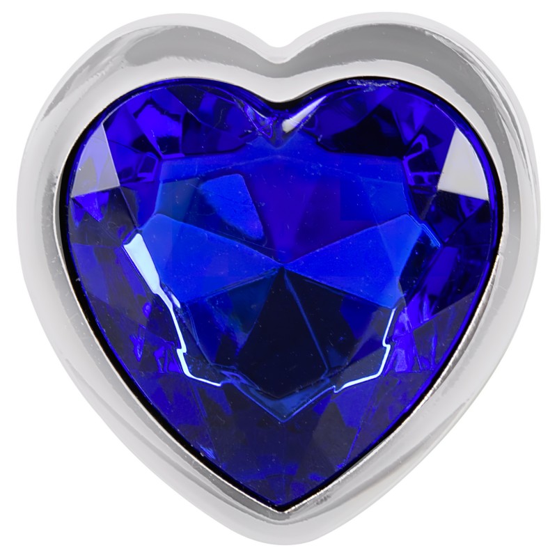 Magic Shiver - fém anál plug kővel (kék) 103503 termék bemutató kép