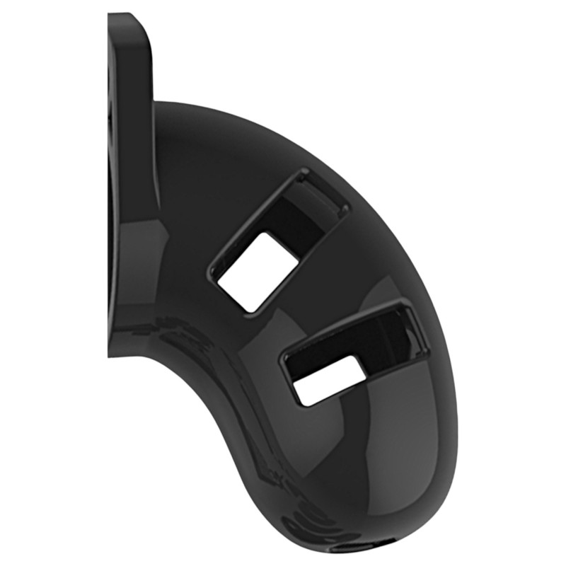 ManCage Model 13 - férfi erényöv péniszketrec (fekete, 6,5 cm) 167244 termék bemutató kép