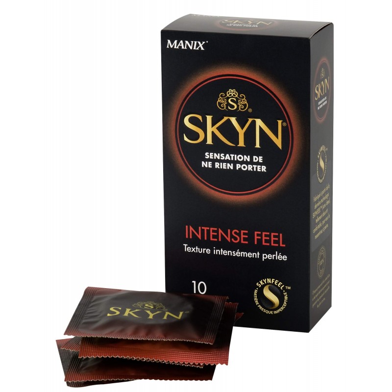 Manix SKYN Intense - latexmentes, gyöngyös óvszer (10db) 12184 termék bemutató kép