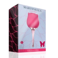 MARTINELLA Rose - akkus, nyelves 2in1 csiklóvibrátor (pink) 71649 termék bemutató kép