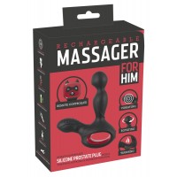 You2Toys Massager - akkus forgó, melegítő prosztata vibrátor (fekete) 57885 termék bemutató kép