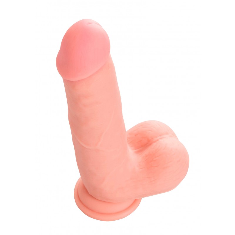 Medical - egyenes orvosi szilikon dildó (20cm) - natúr 17890 termék bemutató kép