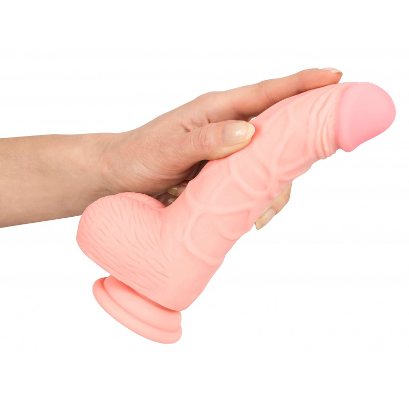 Medical - orvosi szilikon dildó (20cm) - natúr 17882 termék bemutató kép