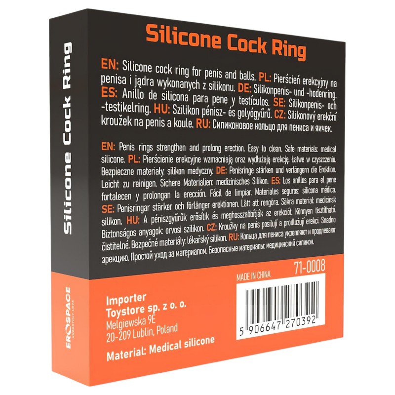 Men's Play - pénisz- és heregyűrű (fekete) 124993 termék bemutató kép