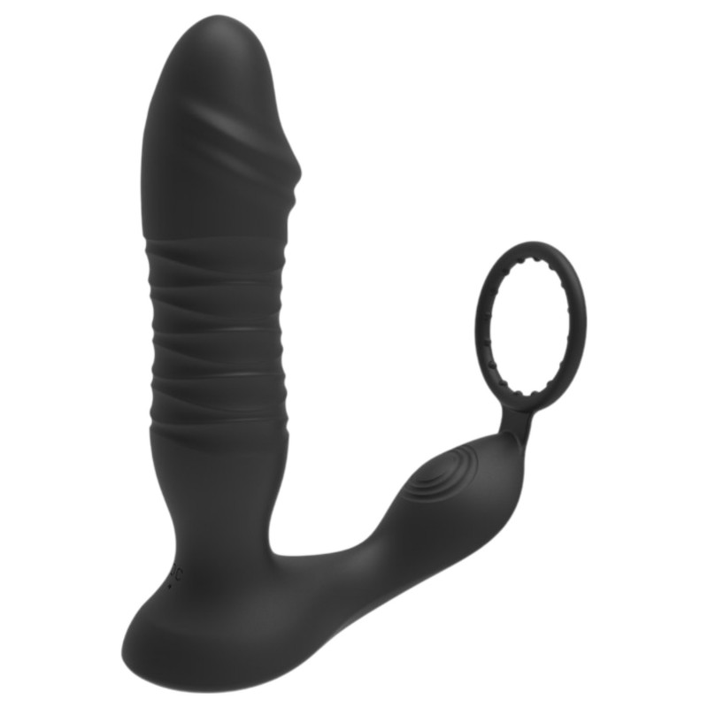 Men's Play - App-vezérelt lökő análvibrátor (fekete) 138947 termék bemutató kép