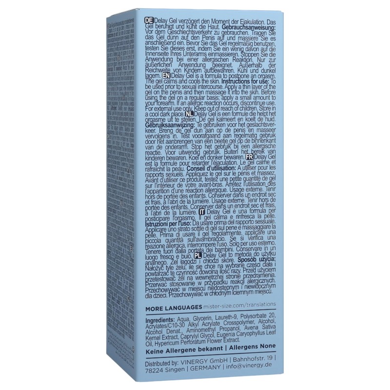 Mister Size - magömlést késleltető gél (50ml) 123787 termék bemutató kép