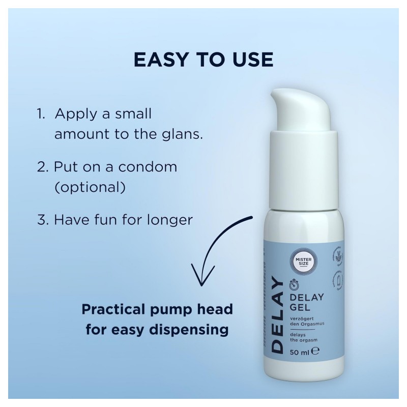 Mister Size - magömlést késleltető gél (50ml) 123788 termék bemutató kép