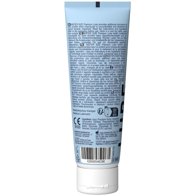 Mister Size Premium Lube - vízbázisú síkosító (100 ml) 167881 termék bemutató kép