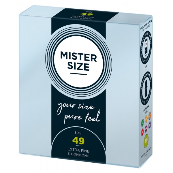 Mister Size vékony óvszer - 49mm (3db)