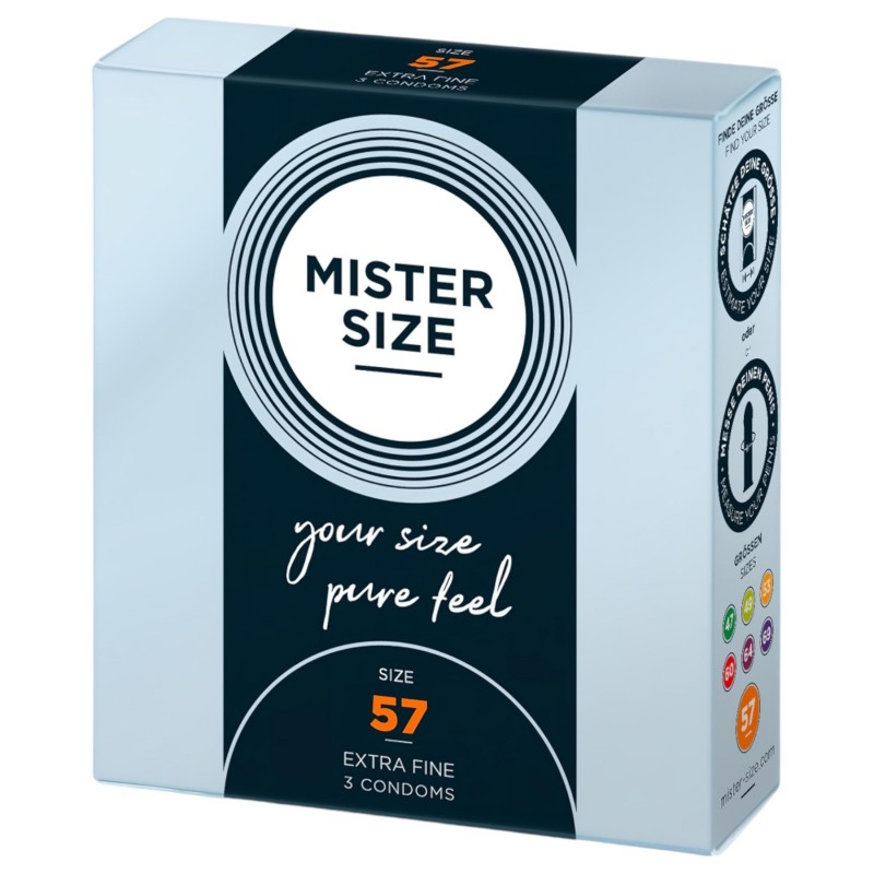Mister Size vékony óvszer - 57 mm (3 db) 131268 termék bemutató kép