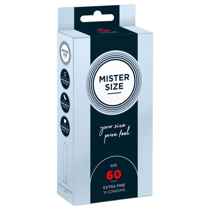 Mister Size vékony óvszer - 60 mm (10 db) 131398 termék bemutató kép
