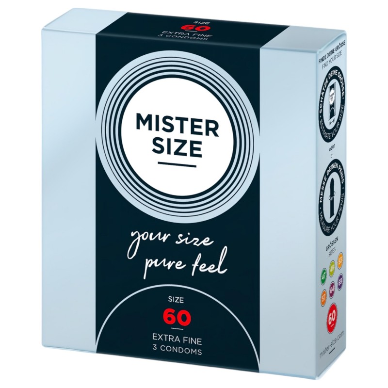Mister Size vékony óvszer - 60 mm (3 db) 131516 termék bemutató kép