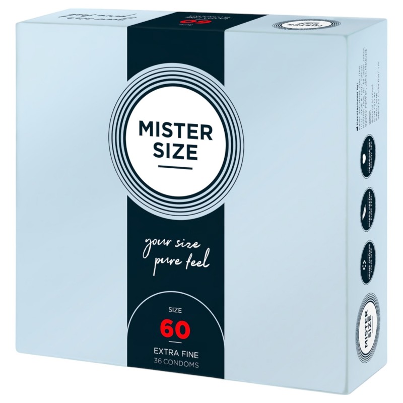 Mister Size vékony óvszer - 60 mm (36 db) 131489 termék bemutató kép