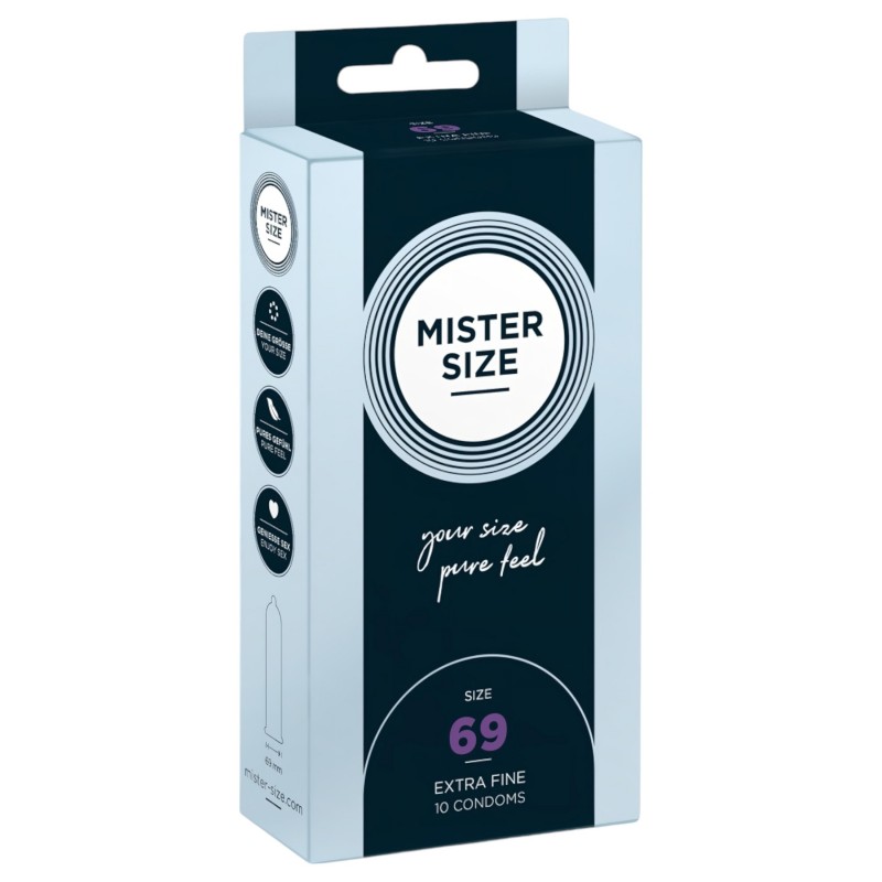 Mister Size vékony óvszer - 69 mm (10 db) 131492 termék bemutató kép