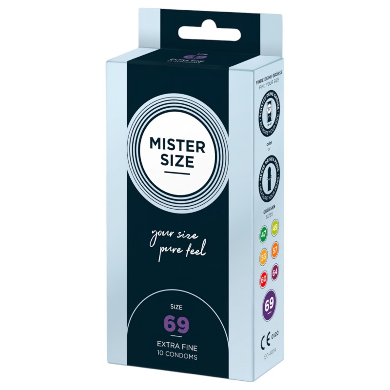 Mister Size vékony óvszer - 69 mm (10 db) 131493 termék bemutató kép