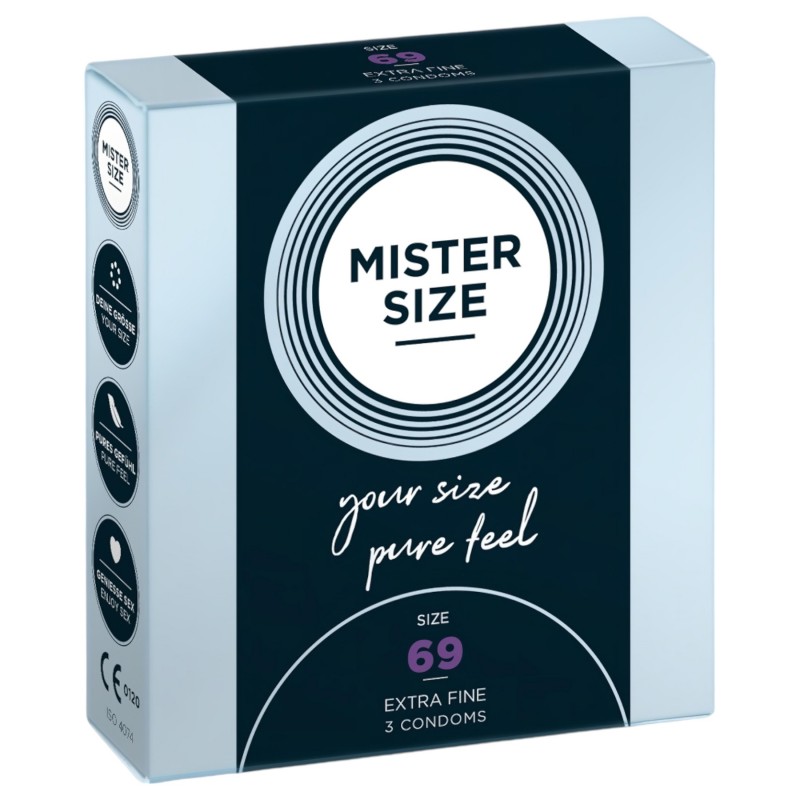 Mister Size vékony óvszer - 69 mm (3 db) 131271 termék bemutató kép