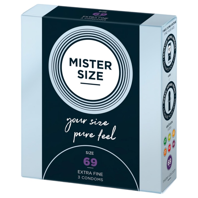 Mister Size vékony óvszer - 69 mm (3 db) 131272 termék bemutató kép
