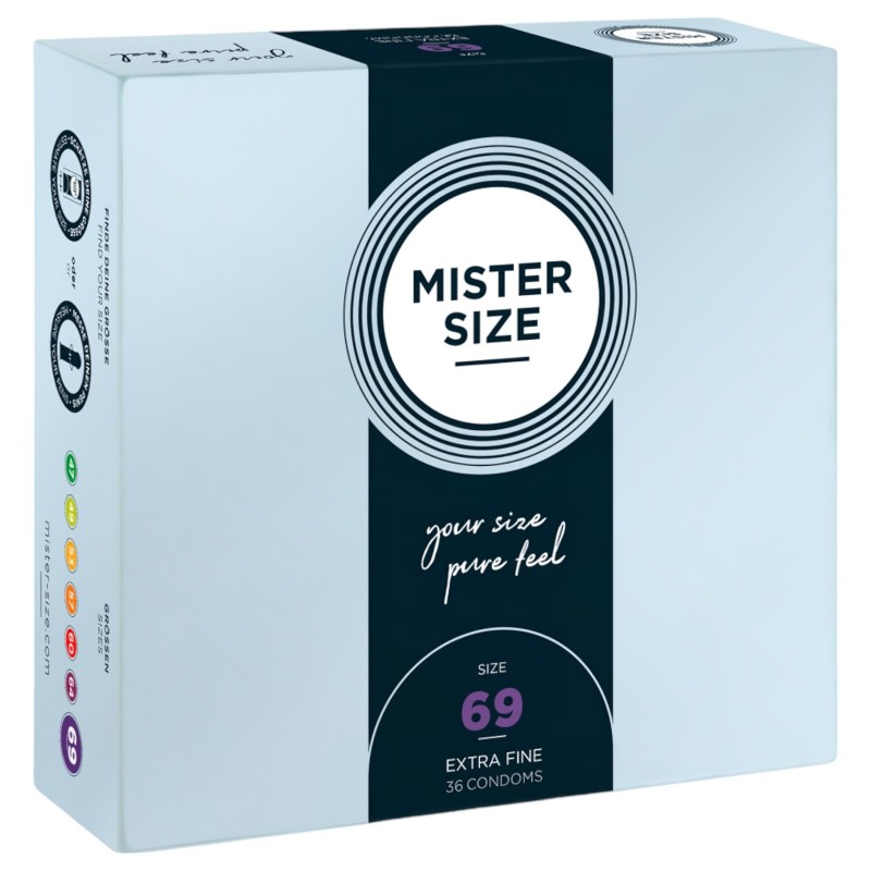 Mister Size vékony óvszer - 69 mm (36 db) 131406 termék bemutató kép
